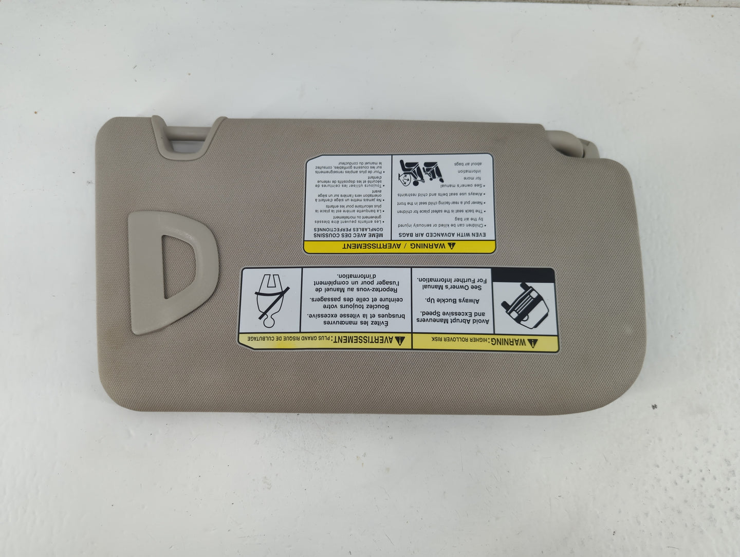 2018-2020 Nissan Rogue Sun Visor Shade Replacement Driver Left Mirror Fits Fits 2018 2019 2020 OEM Used Auto Parts - Oemused