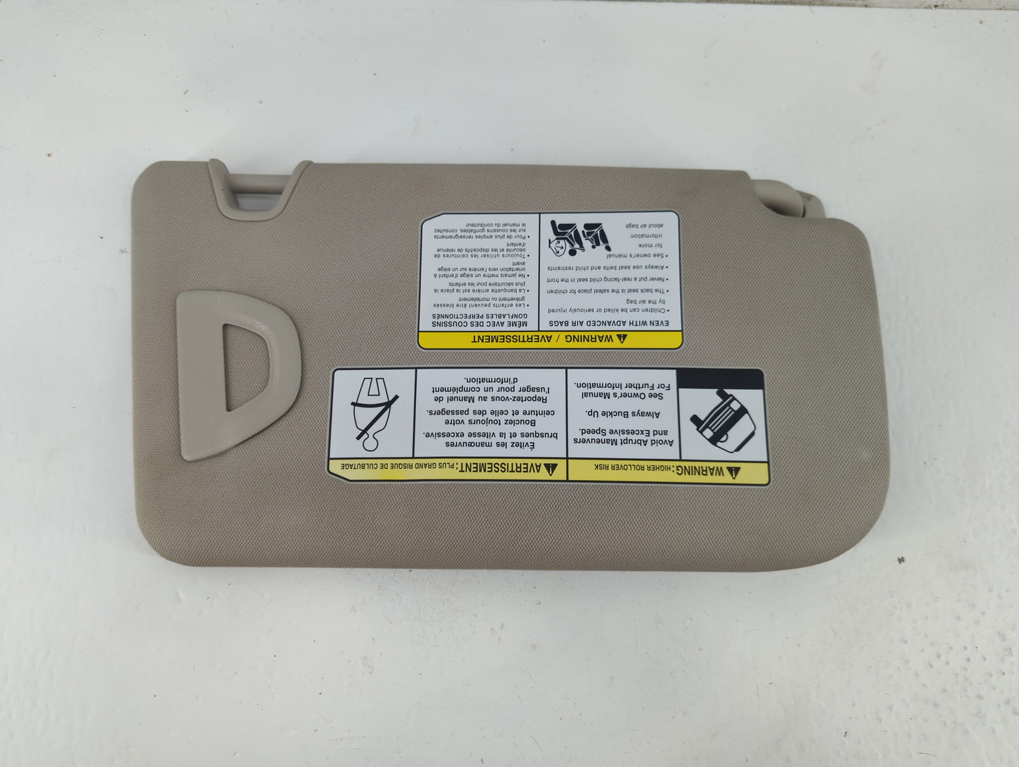 2018-2020 Nissan Rogue Sun Visor Shade Replacement Driver Left Mirror Fits Fits 2018 2019 2020 OEM Used Auto Parts - Oemused