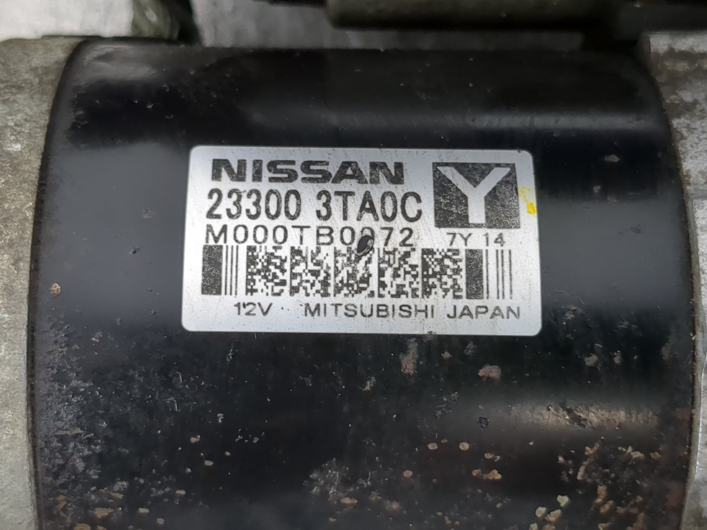 2015-2020 Nissan Rogue Car Starter Motor Solenoid OEM P/N:23300 3TA0C Fits Fits 2015 2016 2017 2018 2019 2020 OEM Used Auto 