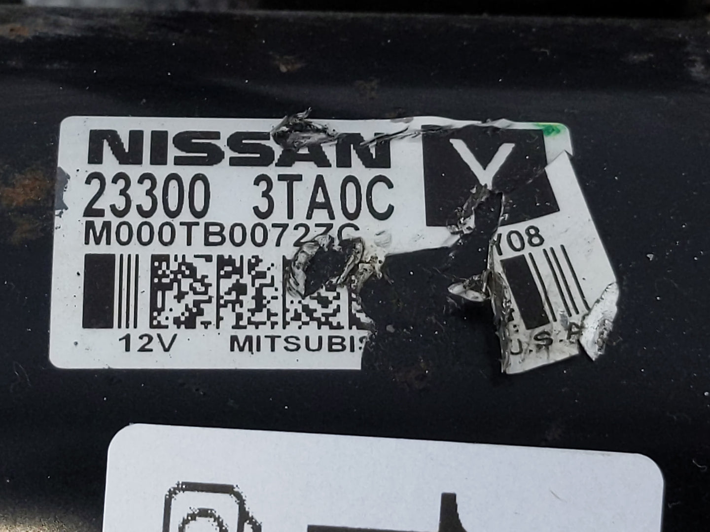 2015-2020 Nissan Rogue Car Starter Motor Solenoid OEM P/N:23300 3TA0C Fits Fits 2015 2016 2017 2018 2019 2020 OEM Used Auto 
