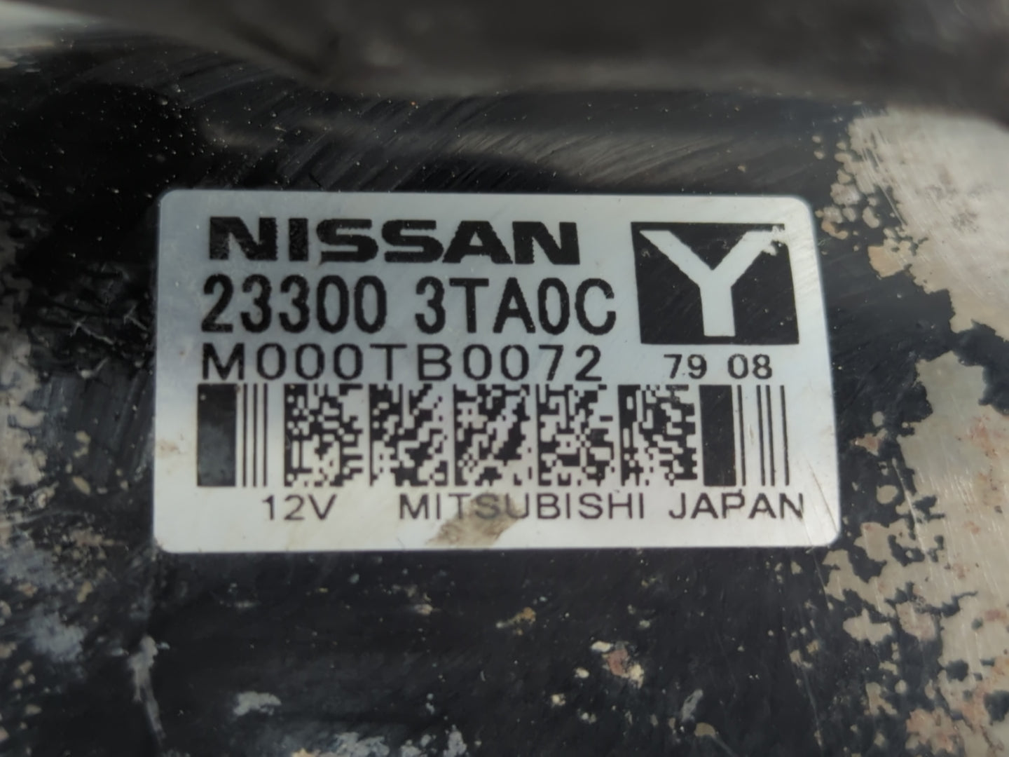 2015-2020 Nissan Rogue Car Starter Motor Solenoid OEM P/N:23300 3TA0C Fits Fits 2015 2016 2017 2018 2019 2020 OEM Used Auto 