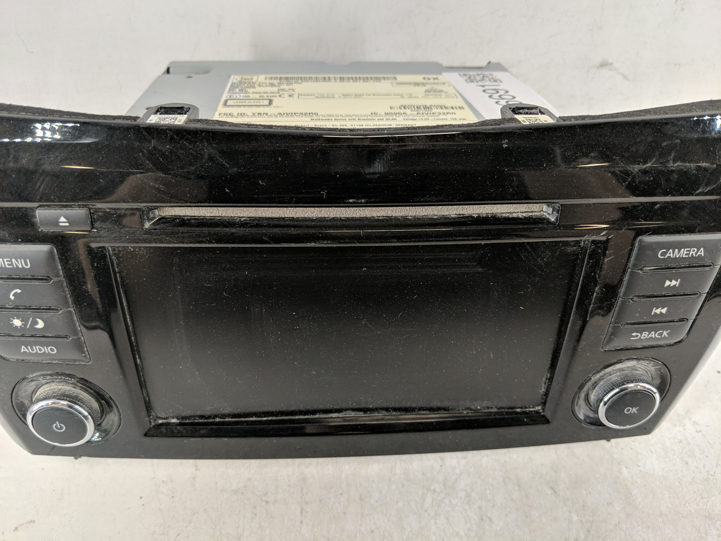 2018-2020 Nissan Rogue Radio AM FM Cd Player Receiver Replacement P/N:2591A7FH0B Fits Fits 2018 2019 2020 OEM Used Auto Part