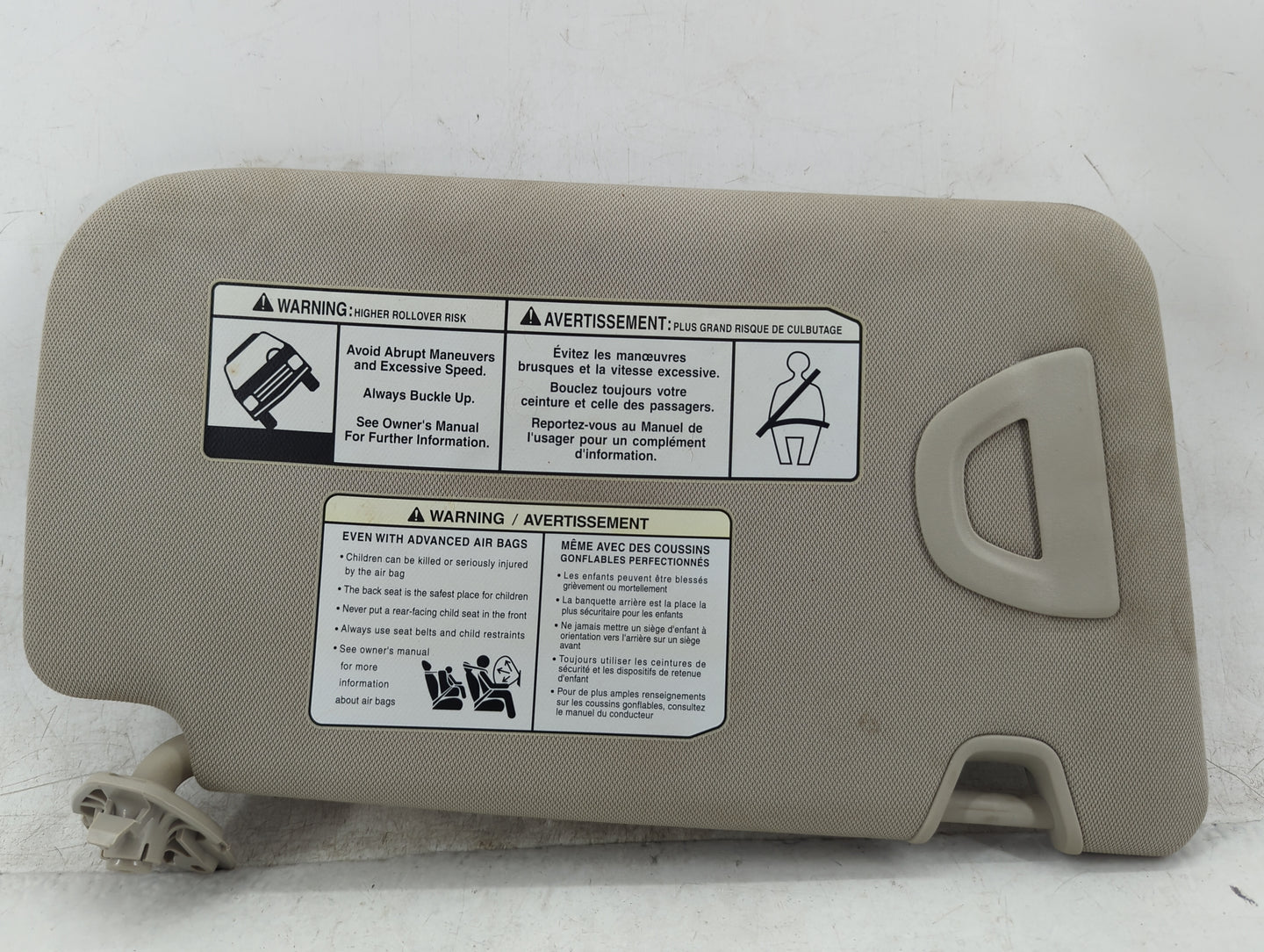 2018-2020 Nissan Rogue Sun Visor Shade Replacement Driver Left Mirror Fits Fits 2018 2019 2020 OEM Used Auto Parts - Oemused