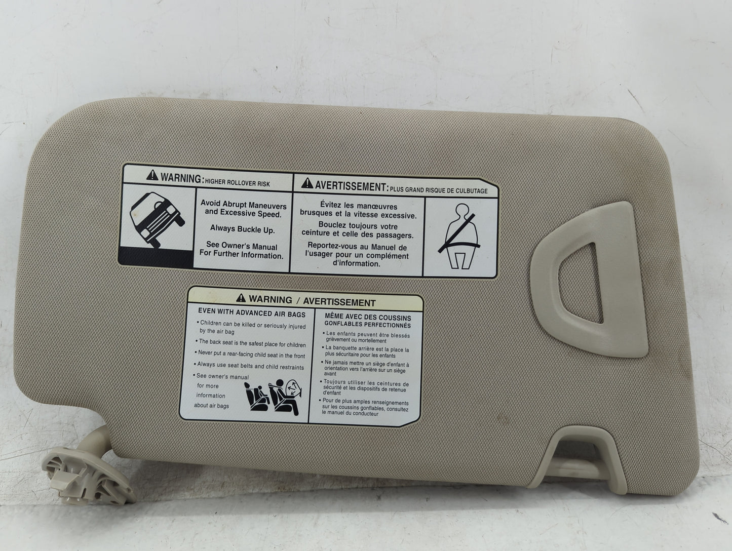 2018-2020 Nissan Rogue Sun Visor Shade Replacement Driver Left Mirror Fits Fits 2018 2019 2020 OEM Used Auto Parts - Oemused