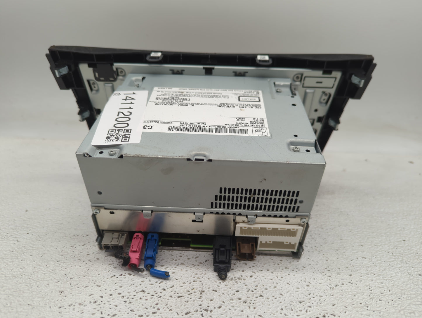 2018-2022 Nissan Rogue Radio AM FM Cd Player Receiver Replacement P/N:7 515 750 811 259157FH0A Fits Fits 2018 2019 2020 2021
