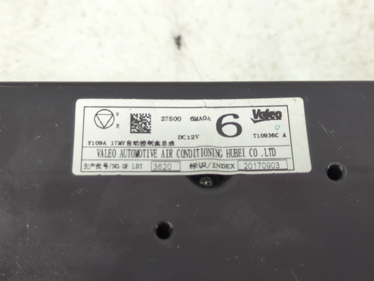 2017-2020 Nissan Rogue Climate Control Module Temperature AC/Heater Replacement P/N:27500 6MA0A Fits Fits 2017 2018 2019 202