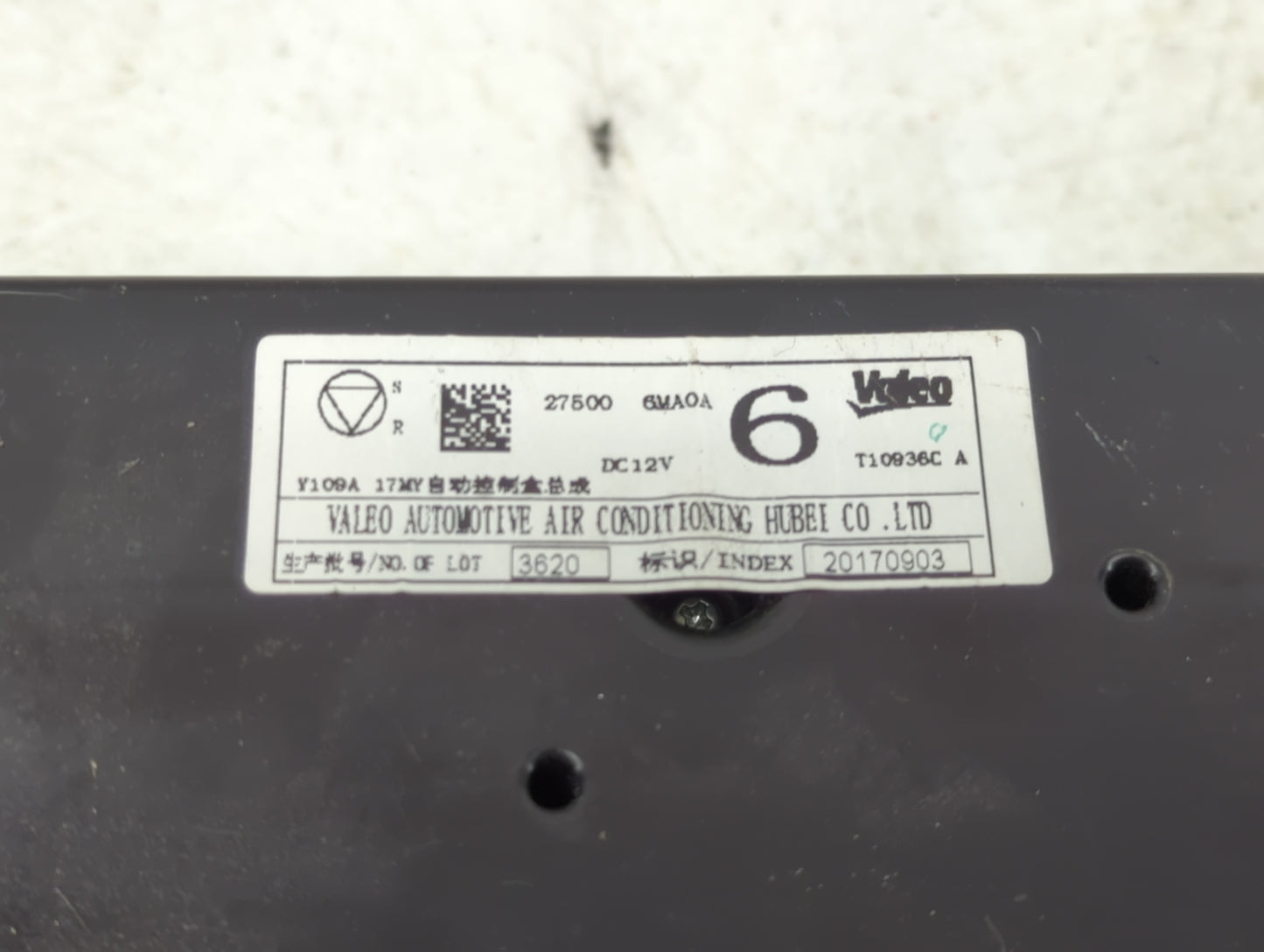 2017-2020 Nissan Rogue Climate Control Module Temperature AC/Heater Replacement P/N:27500 6MA0A Fits Fits 2017 2018 2019 202
