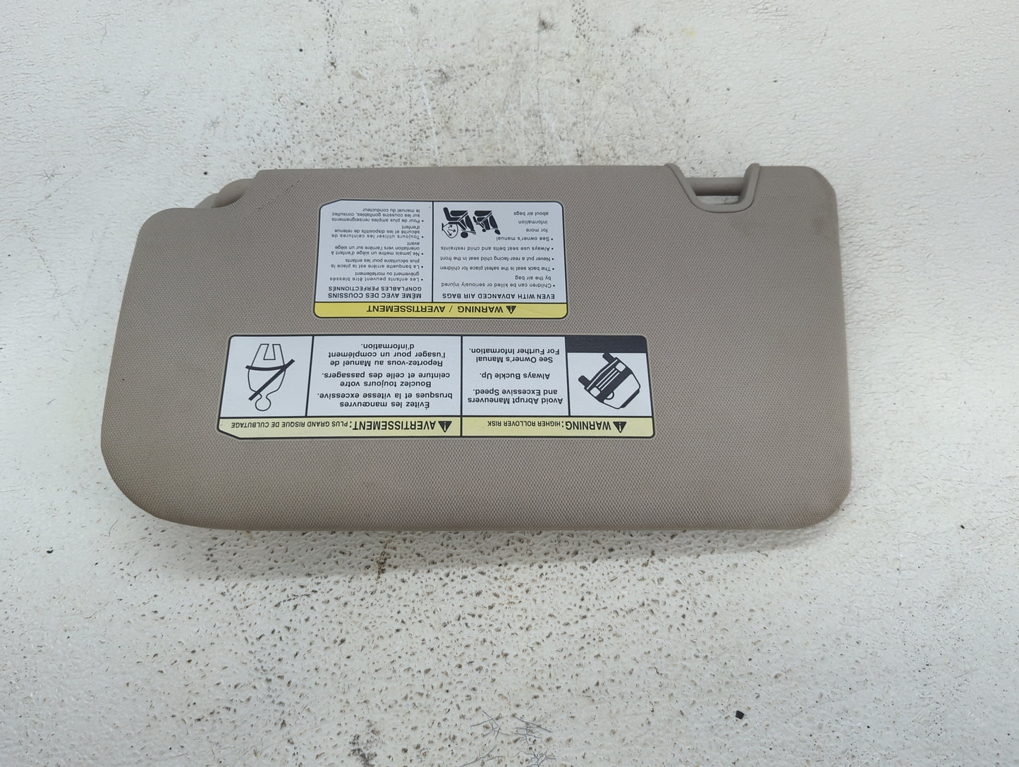 2018-2020 Nissan Rogue Sun Visor Shade Replacement Passenger Right Mirror Fits Fits 2018 2019 2020 OEM Used Auto Parts - Oem