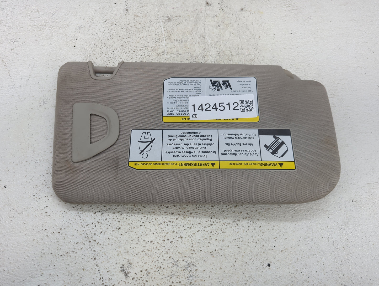 2018-2020 Nissan Rogue Sun Visor Shade Replacement Driver Left Mirror Fits Fits 2018 2019 2020 OEM Used Auto Parts - Oemused