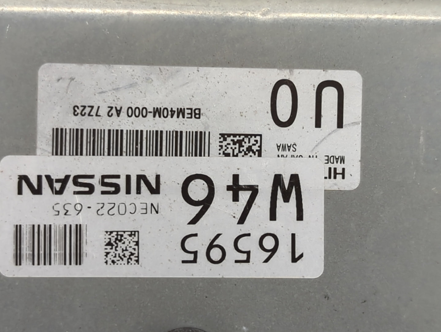 2018-2020 Nissan Rogue PCM Engine Control Computer ECU ECM PCU OEM P/N:NEC022-635 Fits Fits 2018 2019 2020 OEM Used Auto Par
