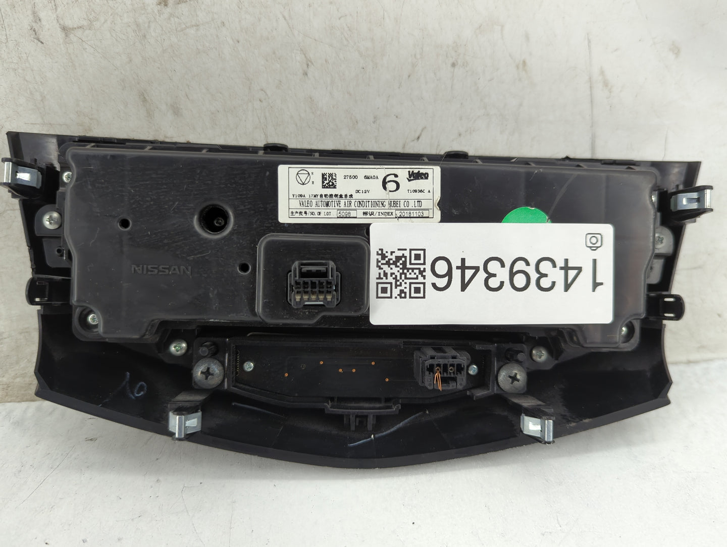 2017-2022 Nissan Rogue Climate Control Module Temperature AC/Heater Replacement P/N:27500 6MA0A T10936C Fits OEM Used Auto P
