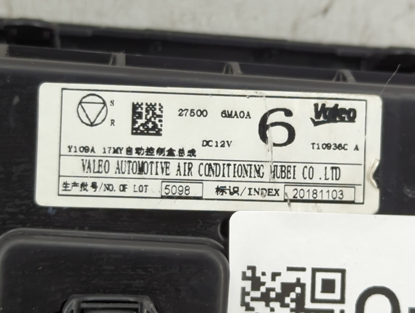 2017-2022 Nissan Rogue Climate Control Module Temperature AC/Heater Replacement P/N:27500 6MA0A T10936C Fits OEM Used Auto P