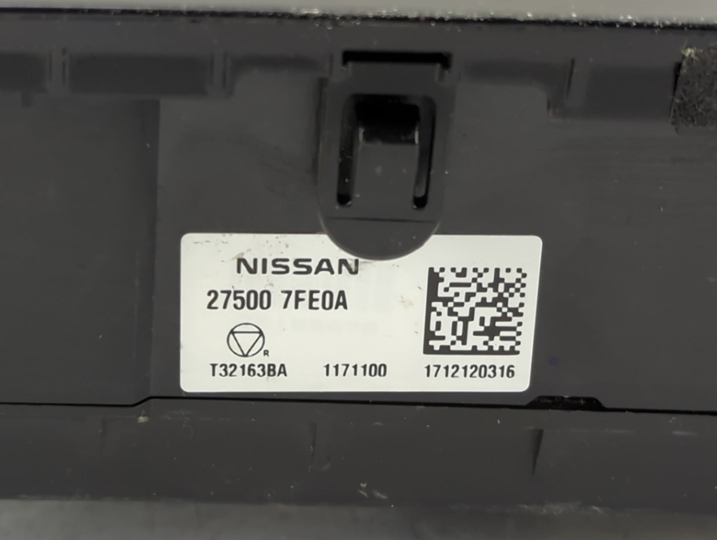 2017-2020 Nissan Rogue Climate Control Module Temperature AC/Heater Replacement P/N:27500 7FE0A Fits Fits 2017 2018 2019 202