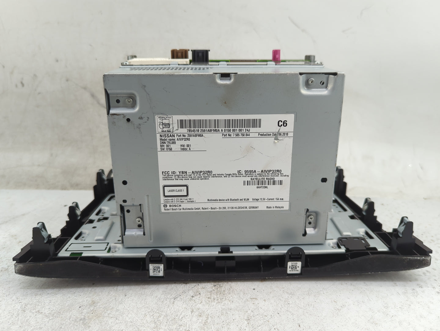 2018-2020 Nissan Rogue Radio AM FM Cd Player Receiver Replacement P/N:2591A8FM0A 7505750844, AIVIP32R0 Fits Fits 2018 2019 2