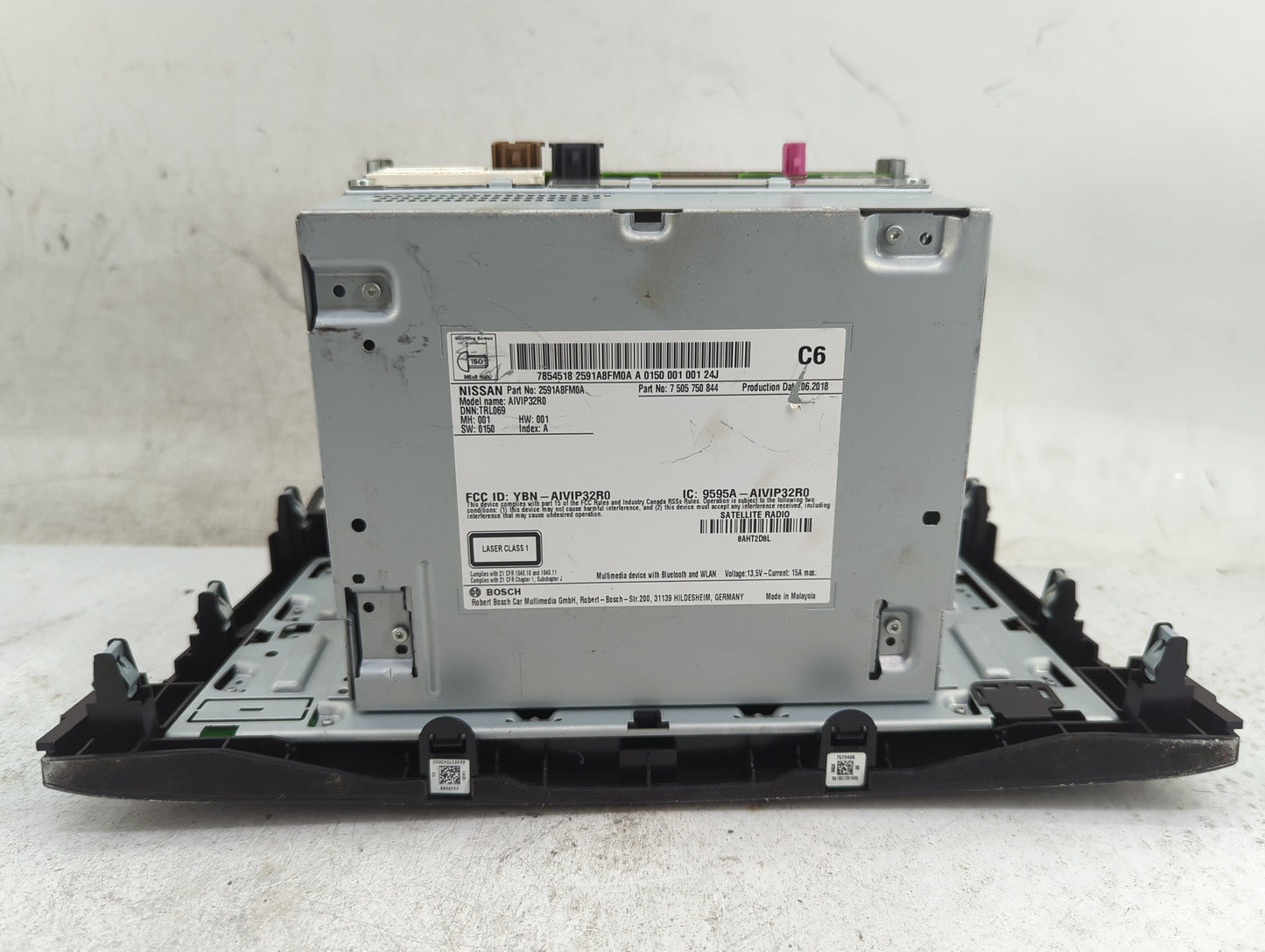 2018-2020 Nissan Rogue Radio AM FM Cd Player Receiver Replacement P/N:2591A8FM0A 7505750844, AIVIP32R0 Fits Fits 2018 2019 2
