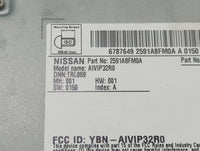 2018-2019 Nissan Rogue Radio AM FM Cd Player Receiver Replacement P/N:2591A8FM0A AIVIP32R0, YBN-AIVIP32R0 Fits Fits 2018 201