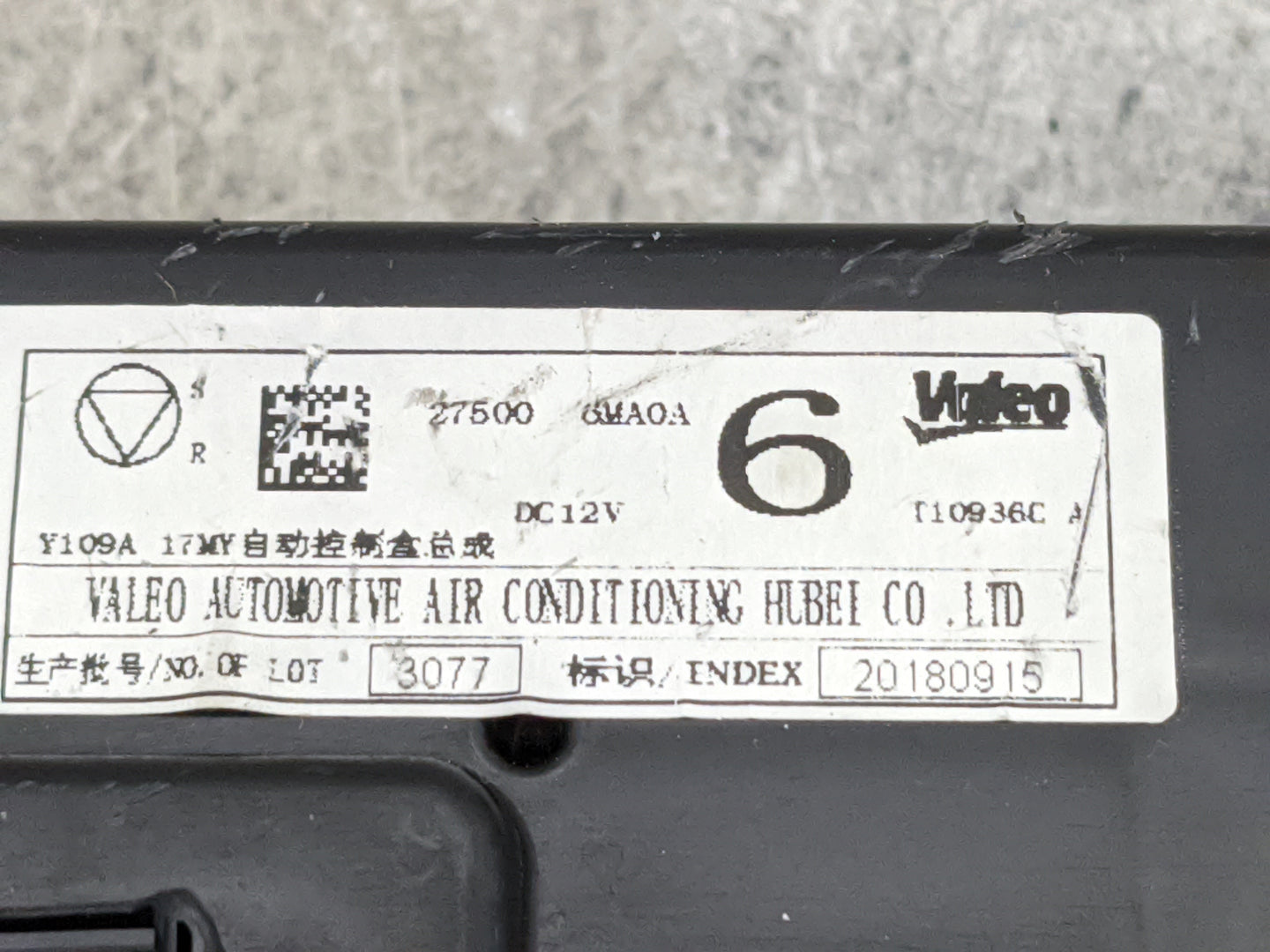 2017-2022 Nissan Rogue Climate Control Module Temperature AC/Heater Replacement P/N:27500 6MA0A T10936C Fits OEM Used Auto P