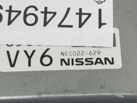 2018-2020 Nissan Rogue PCM Engine Control Computer ECU ECM PCU OEM P/N:NEC022-629 Fits Fits 2018 2019 2020 OEM Used Auto Par