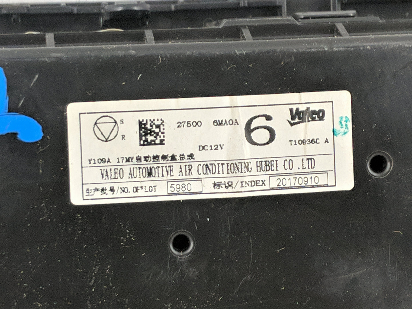 2017-2022 Nissan Rogue Climate Control Module Temperature AC/Heater Replacement P/N:27500 6MA0A T10936C Fits OEM Used Auto P