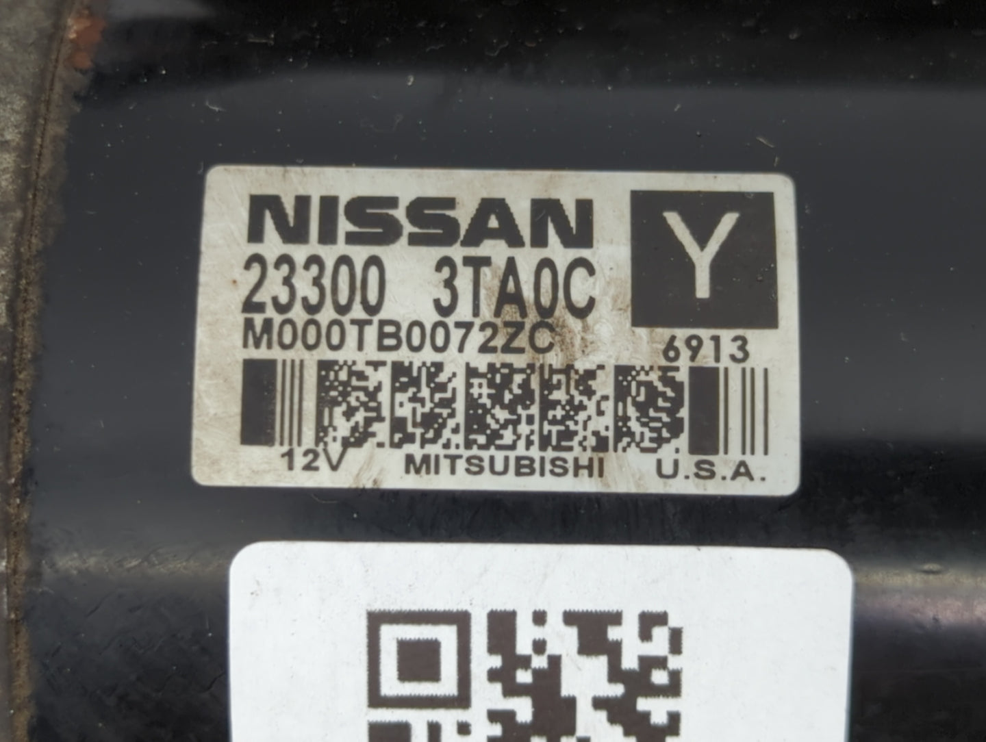 2015-2020 Nissan Rogue Car Starter Motor Solenoid OEM P/N:23300 3TA0C Fits Fits 2015 2016 2017 2018 2019 2020 OEM Used Auto 
