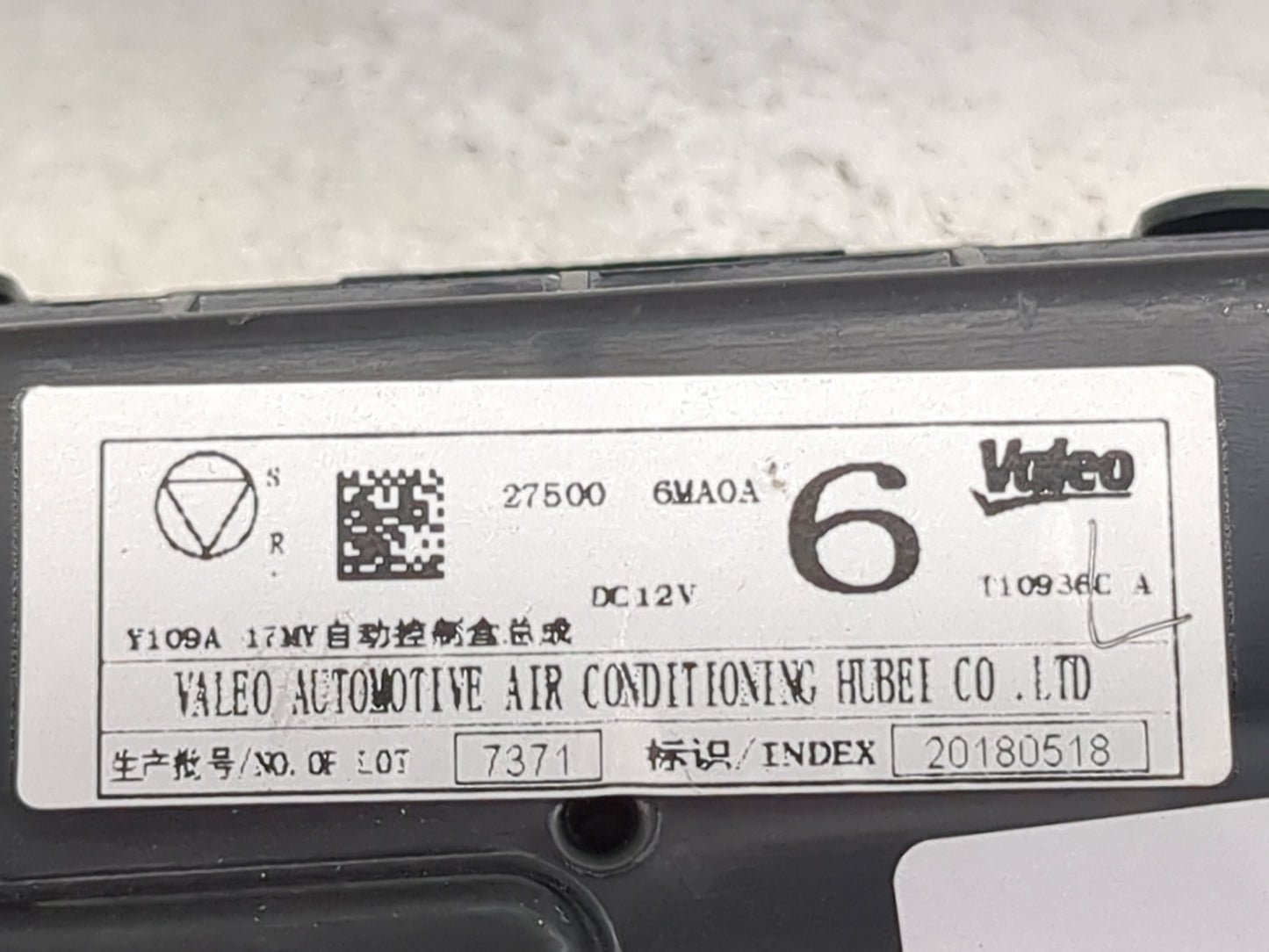 2017-2022 Nissan Rogue Climate Control Module Temperature AC/Heater Replacement P/N:27500 6MA0A Y109A Fits OEM Used Auto Par