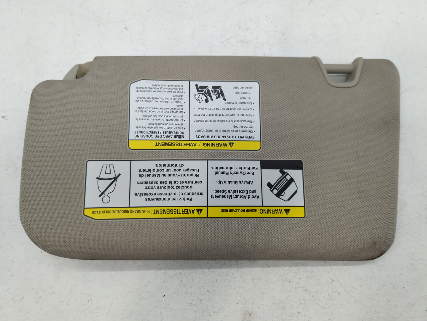 2018-2020 Nissan Rogue Sun Visor Shade Replacement Passenger Right Mirror Fits Fits 2018 2019 2020 OEM Used Auto Parts - Oem