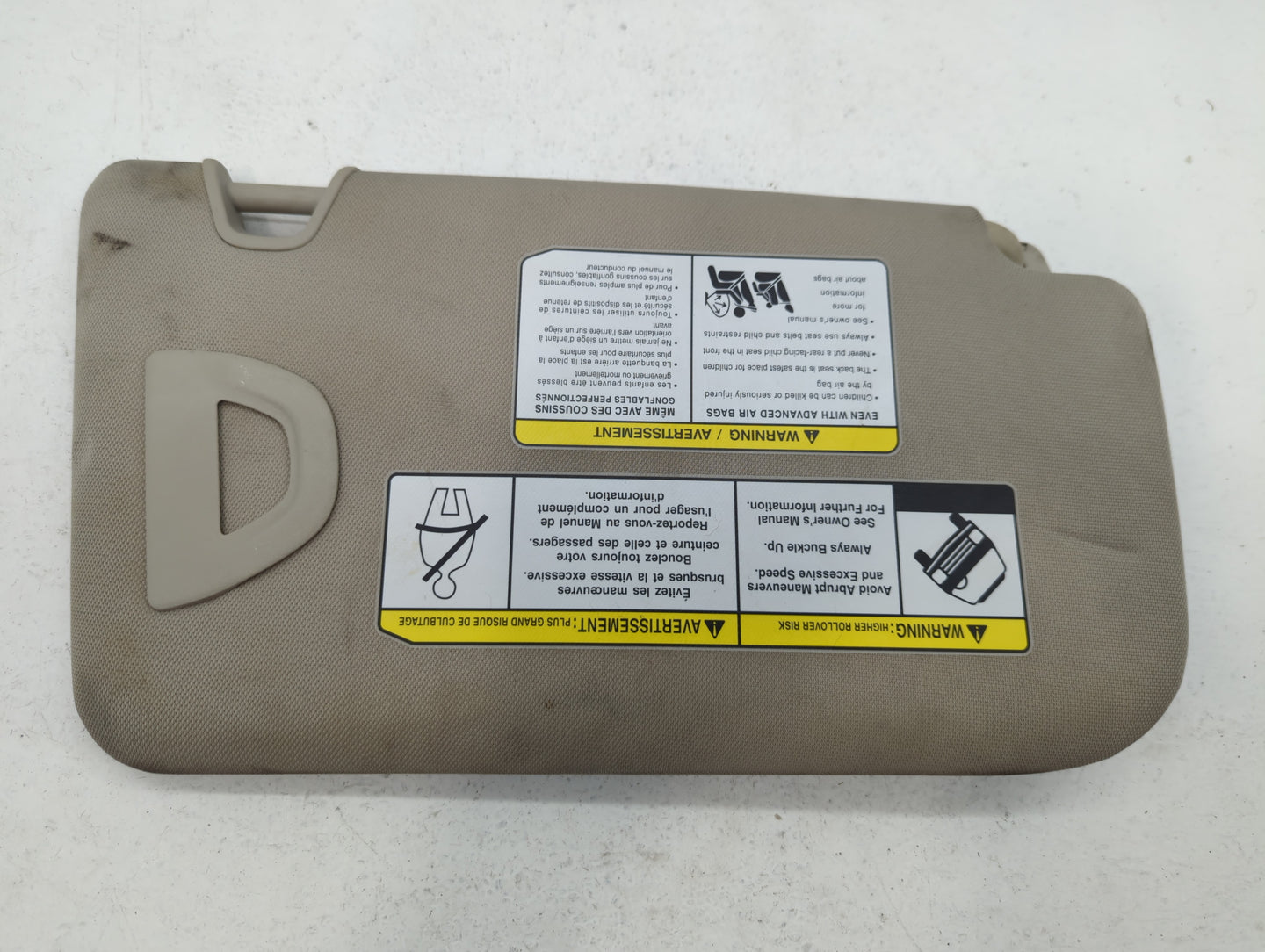 2018-2020 Nissan Rogue Sun Visor Shade Replacement Driver Left Mirror Fits Fits 2018 2019 2020 OEM Used Auto Parts - Oemused
