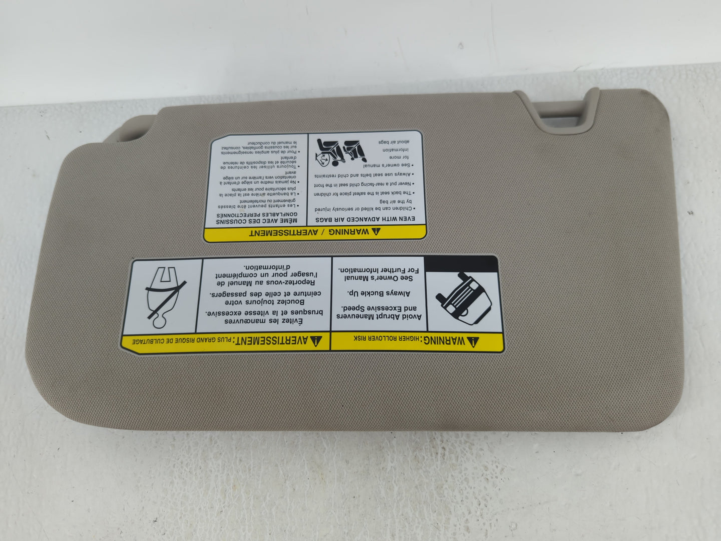 2018-2020 Nissan Rogue Sun Visor Shade Replacement Passenger Right Mirror Fits Fits 2018 2019 2020 OEM Used Auto Parts - Oem