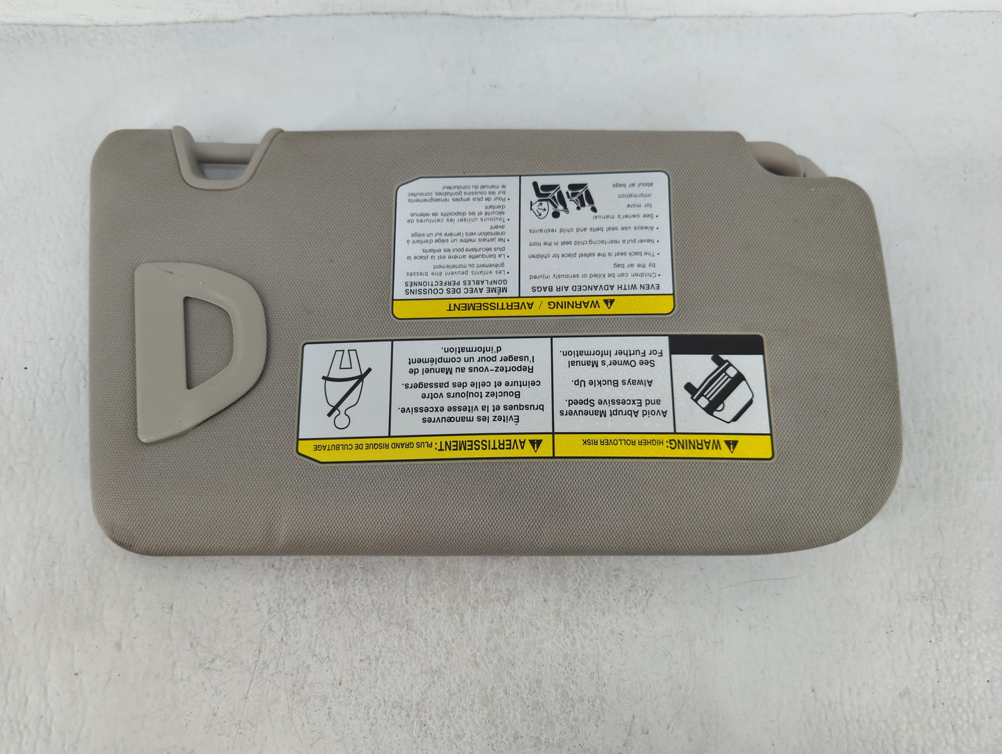 2018-2020 Nissan Rogue Sun Visor Shade Replacement Driver Left Mirror Fits Fits 2018 2019 2020 OEM Used Auto Parts - Oemused