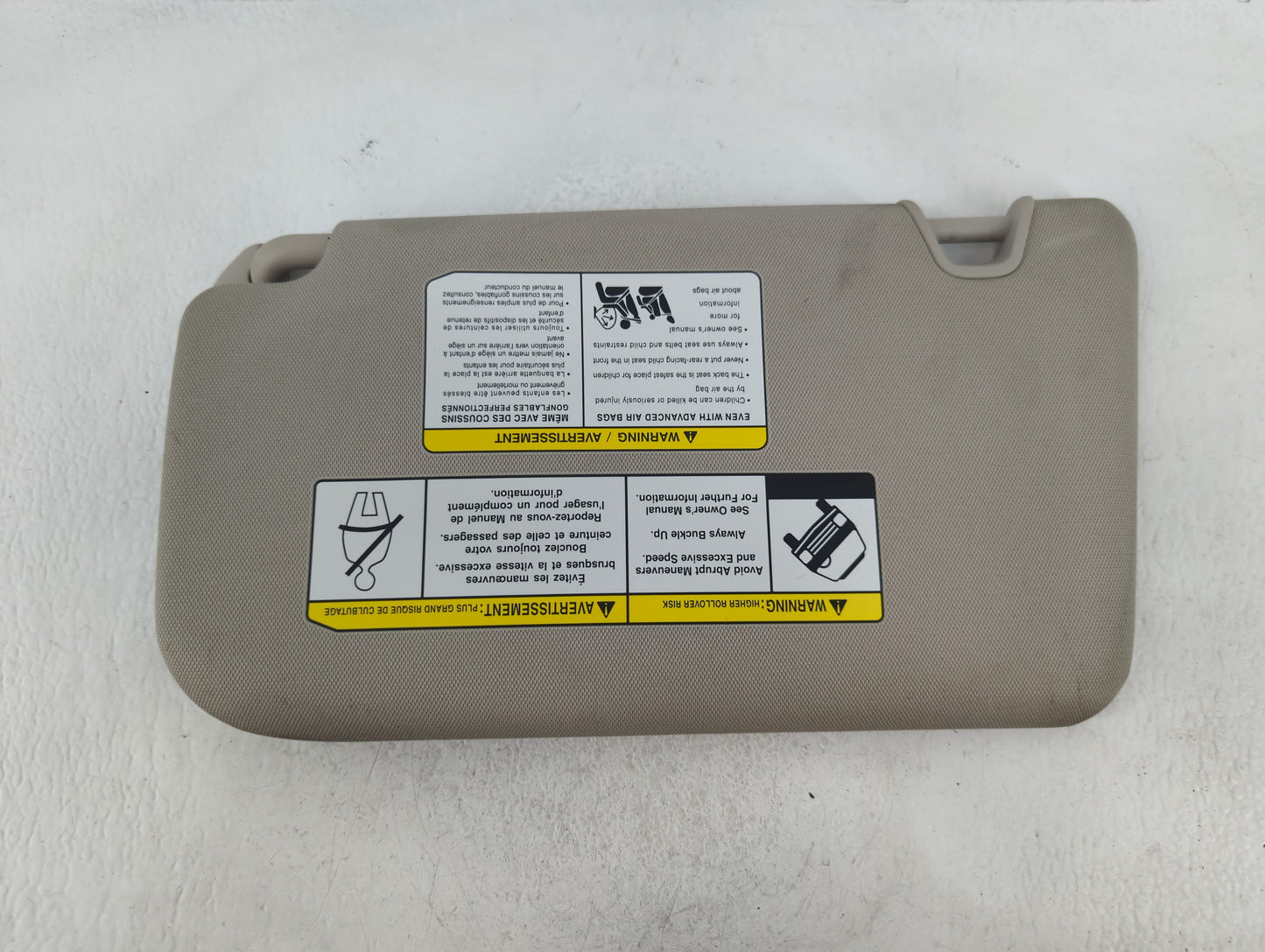 2018-2020 Nissan Rogue Sun Visor Shade Replacement Passenger Right Mirror Fits Fits 2018 2019 2020 OEM Used Auto Parts - Oem