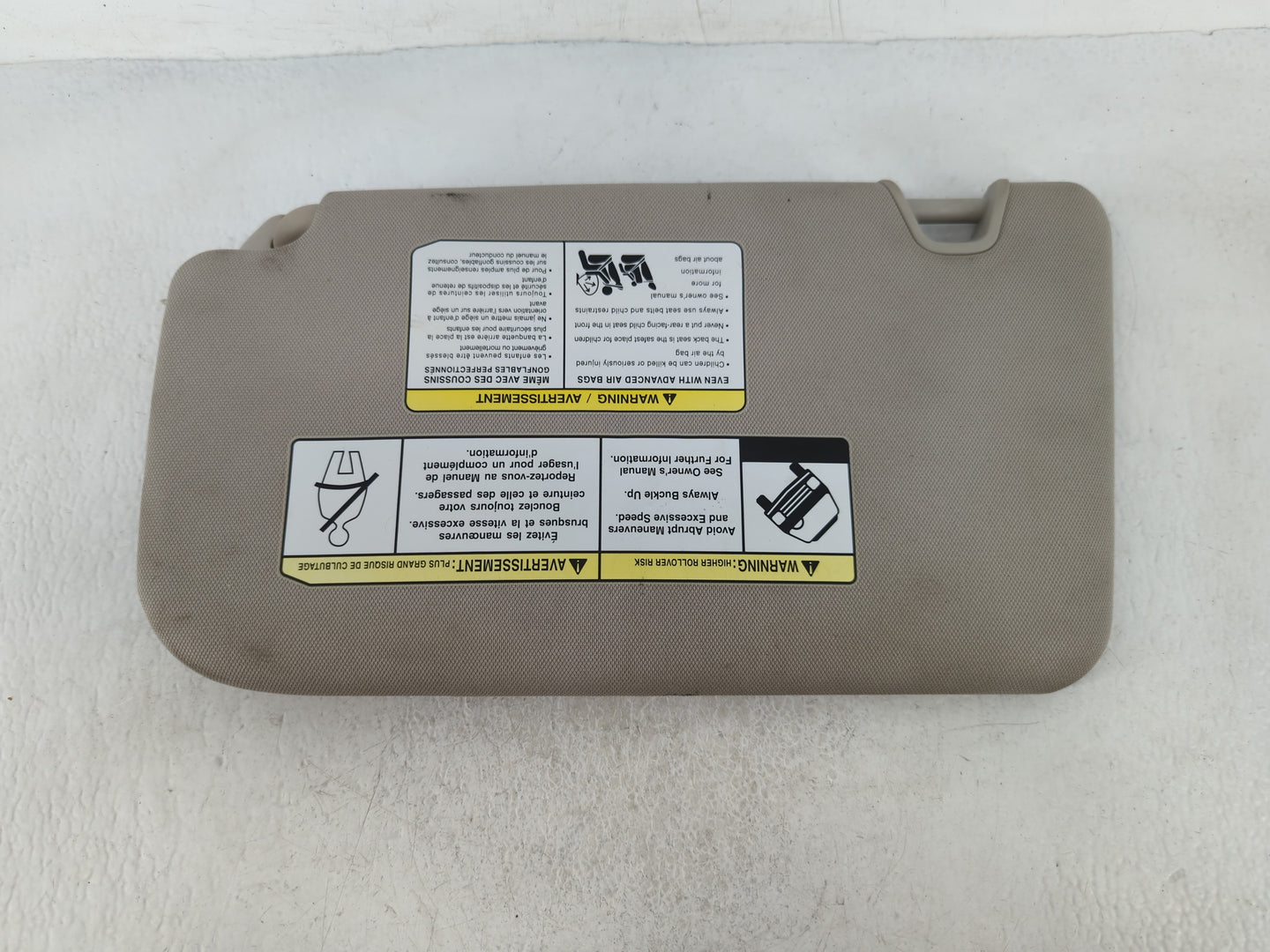 2018-2020 Nissan Rogue Sun Visor Shade Replacement Passenger Right Mirror Fits Fits 2018 2019 2020 OEM Used Auto Parts - Oem