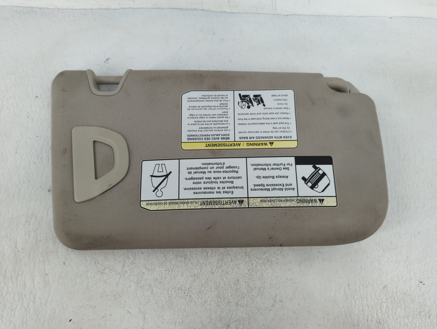 2018-2020 Nissan Rogue Sun Visor Shade Replacement Driver Left Mirror Fits Fits 2018 2019 2020 OEM Used Auto Parts - Oemused