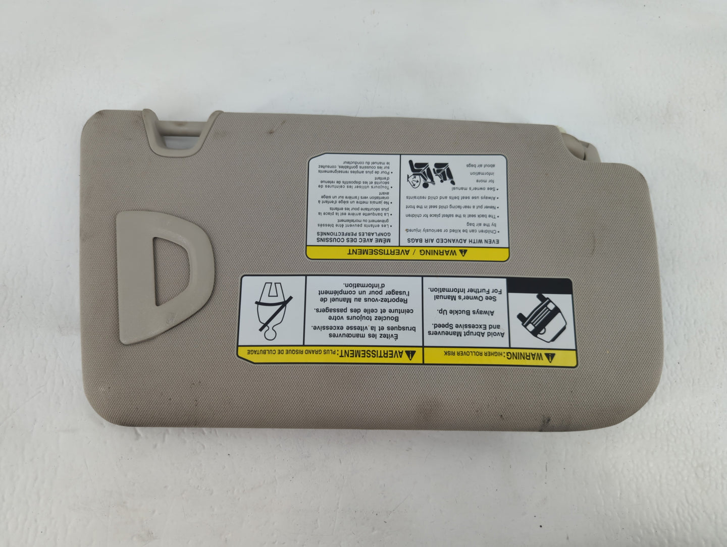 2018-2020 Nissan Rogue Sun Visor Shade Replacement Driver Left Mirror Fits Fits 2018 2019 2020 OEM Used Auto Parts - Oemused