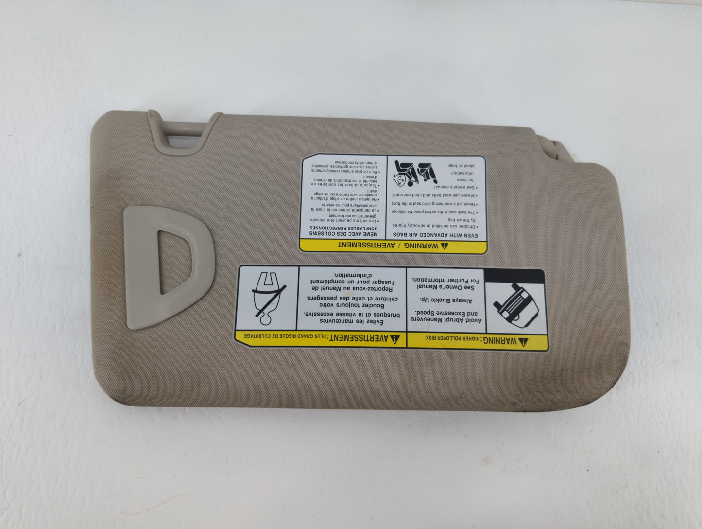 2018-2020 Nissan Rogue Sun Visor Shade Replacement Driver Left Mirror Fits Fits 2018 2019 2020 OEM Used Auto Parts - Oemused
