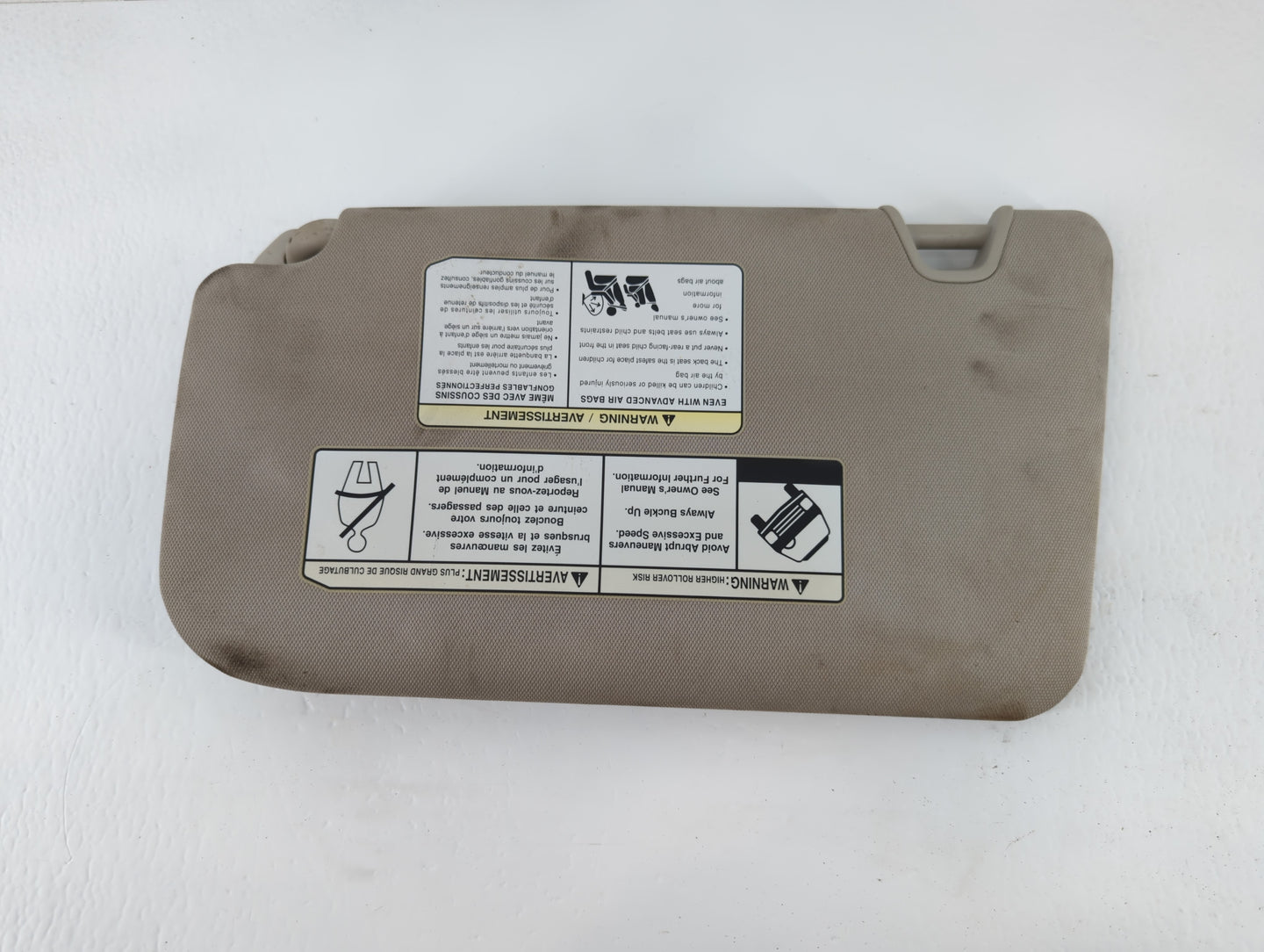 2018-2020 Nissan Rogue Sun Visor Shade Replacement Passenger Right Mirror Fits Fits 2018 2019 2020 OEM Used Auto Parts - Oem