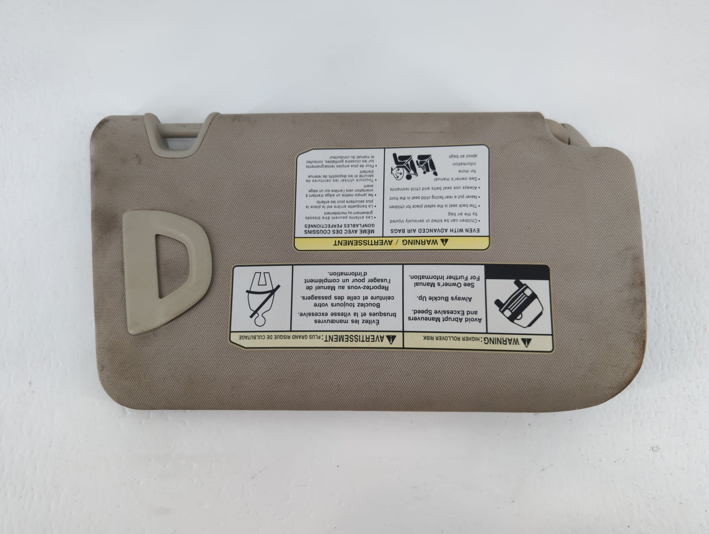 2018-2020 Nissan Rogue Sun Visor Shade Replacement Driver Left Mirror Fits Fits 2018 2019 2020 OEM Used Auto Parts - Oemused