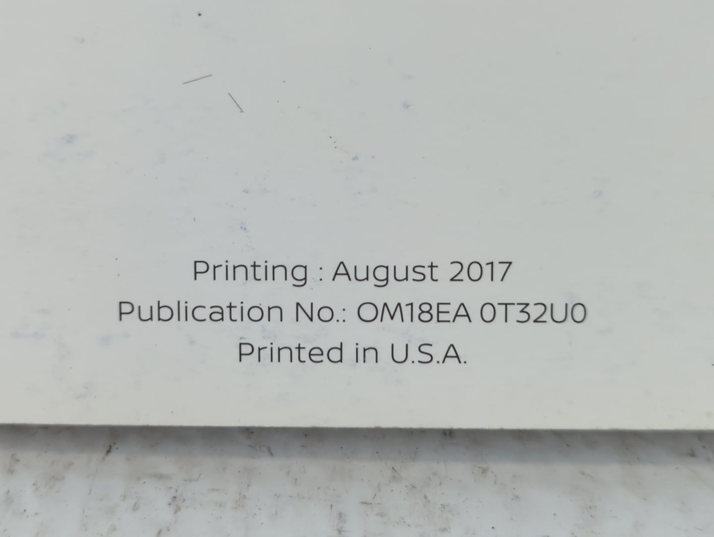 2018 Nissan Rogue Owners Manual Book Guide P/N:OM18EA 0T32U0 OEM Used Auto Parts - Oemusedautoparts1.com
