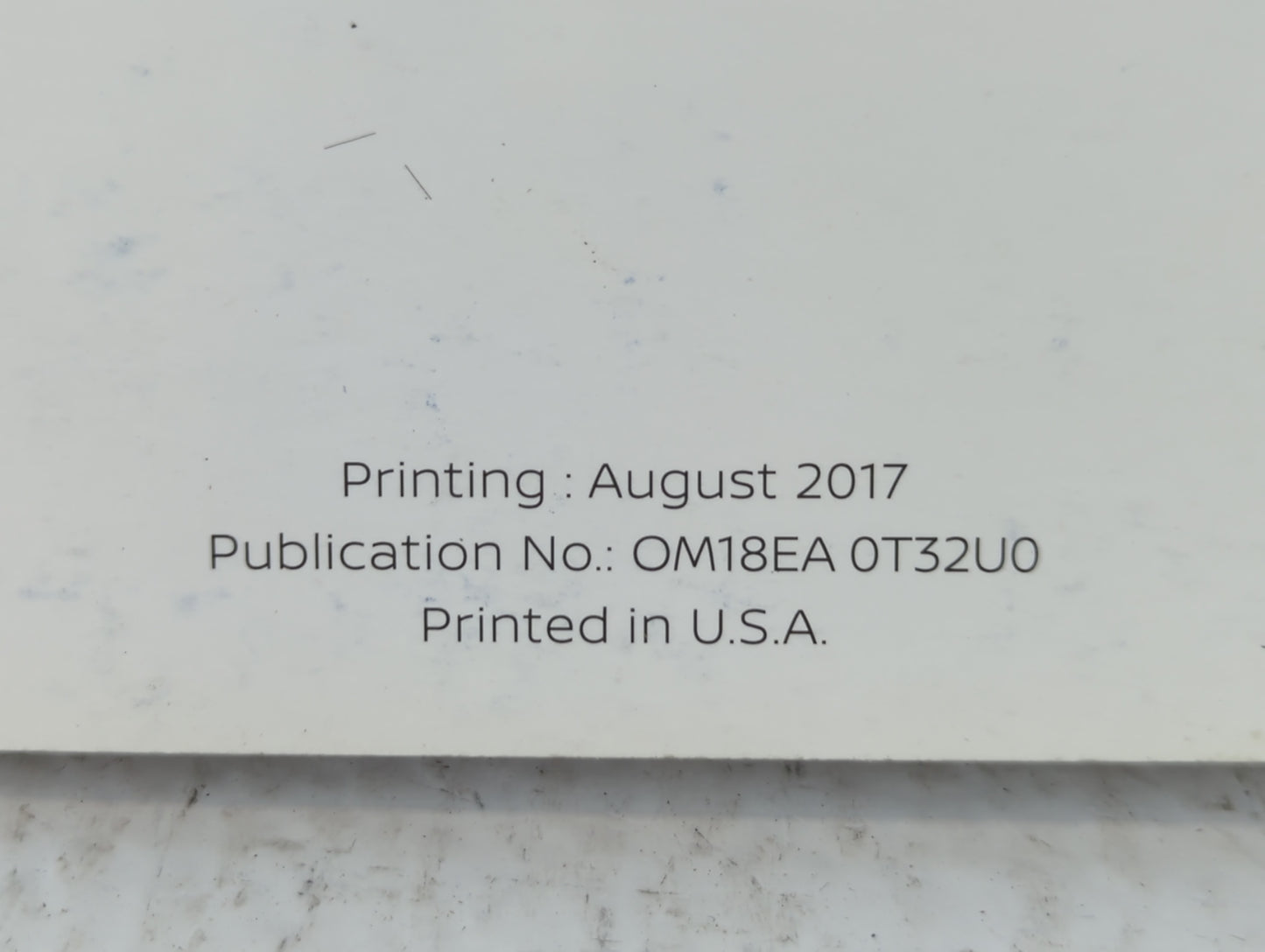 2018 Nissan Rogue Owners Manual Book Guide P/N:OM18EA 0T32U0 OEM Used Auto Parts - Oemusedautoparts1.com
