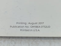 2018 Nissan Rogue Owners Manual Book Guide P/N:OM18EA 0T32U0 OEM Used Auto Parts - Oemusedautoparts1.com