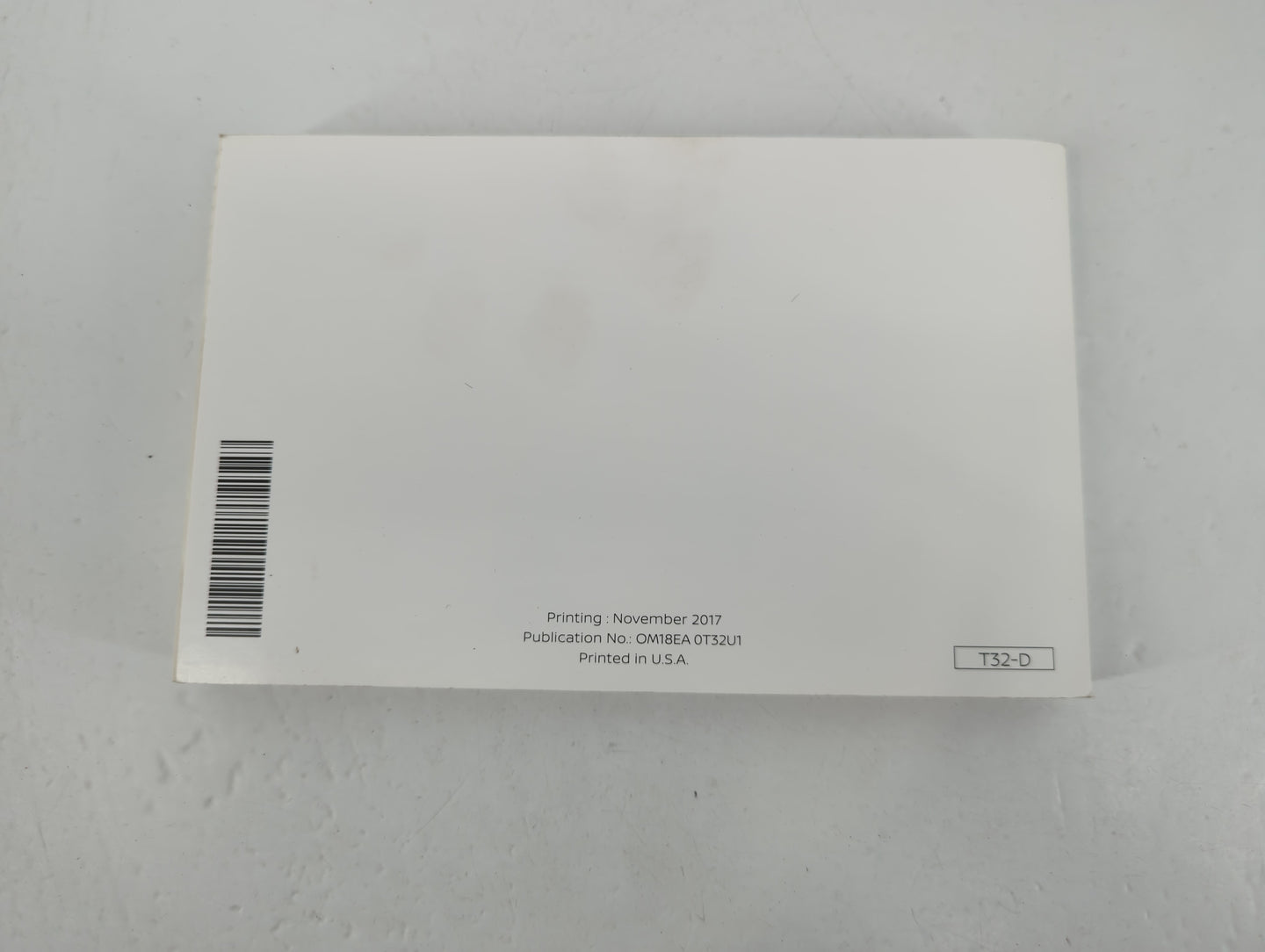 2018 Nissan Rogue Owners Manual Book Guide P/N:OM18EA 0T32U1 OEM Used Auto Parts - Oemusedautoparts1.com