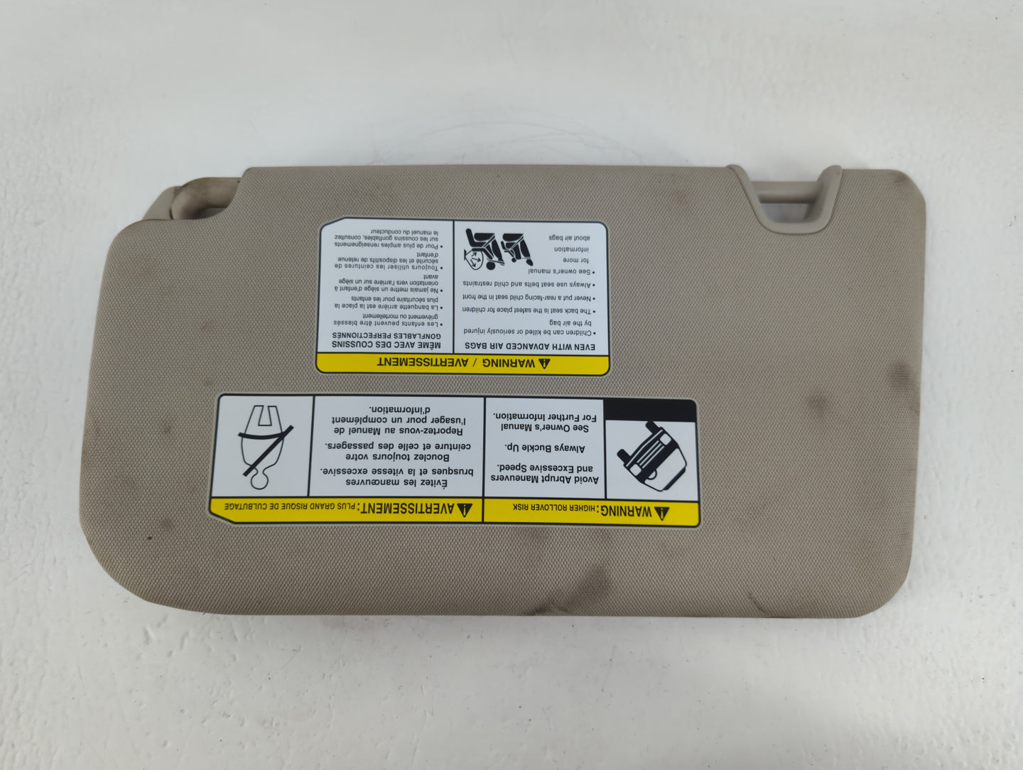 2018-2020 Nissan Rogue Sun Visor Shade Replacement Passenger Right Mirror Fits Fits 2018 2019 2020 OEM Used Auto Parts - Oem