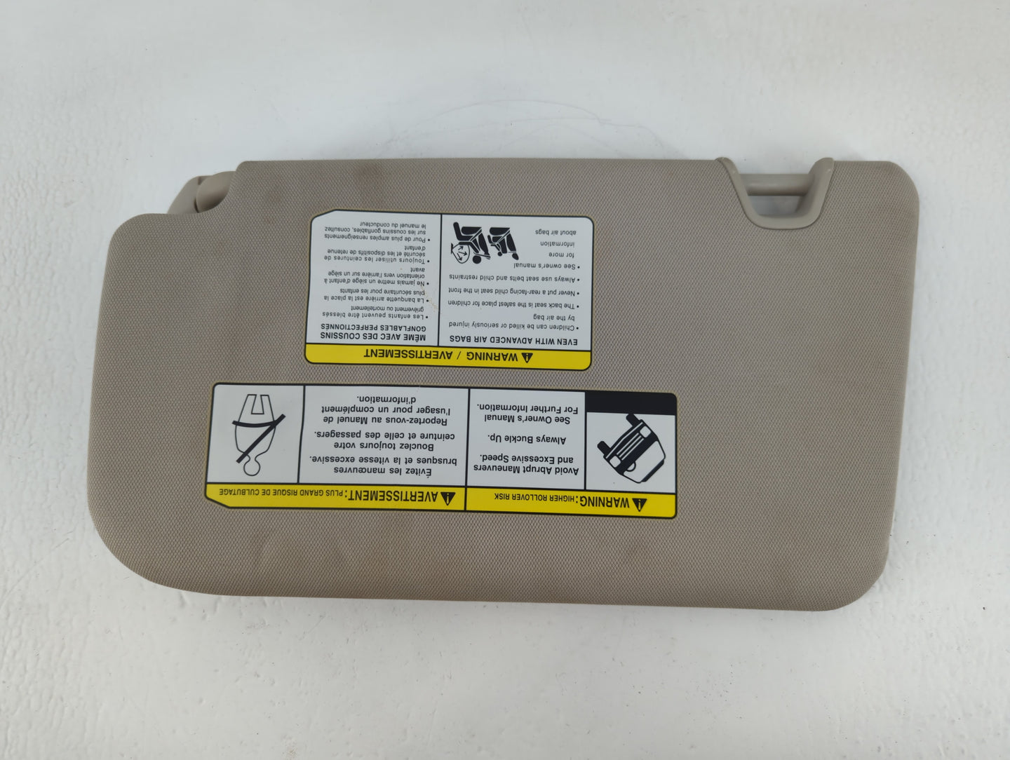 2018-2020 Nissan Rogue Sun Visor Shade Replacement Passenger Right Mirror Fits Fits 2018 2019 2020 OEM Used Auto Parts - Oem