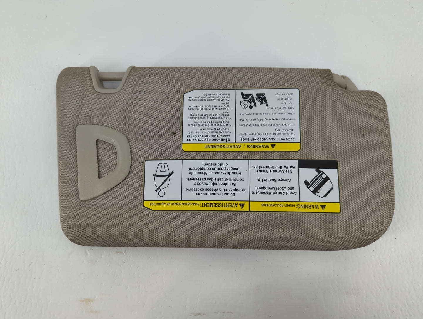 2018-2020 Nissan Rogue Sun Visor Shade Replacement Driver Left Mirror Fits Fits 2018 2019 2020 OEM Used Auto Parts - Oemused