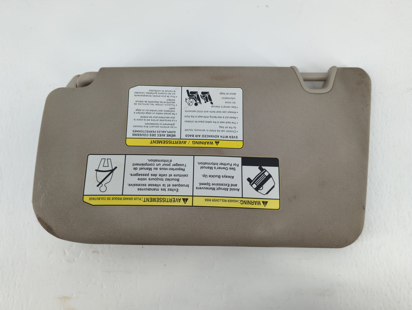 2018-2020 Nissan Rogue Sun Visor Shade Replacement Passenger Right Mirror Fits Fits 2018 2019 2020 OEM Used Auto Parts - Oem