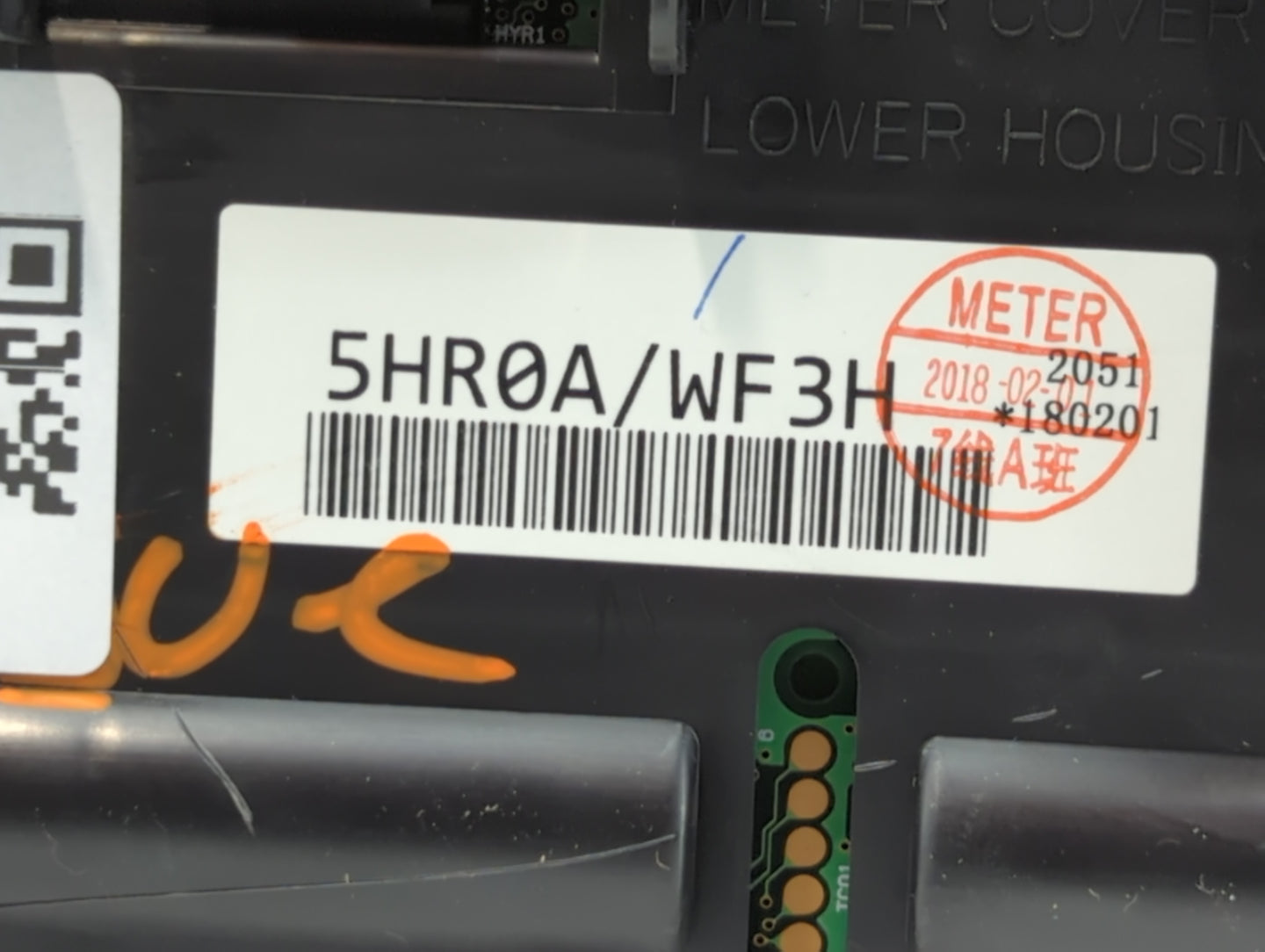 2018 Nissan Rogue Instrument Cluster Speedometer Gauges P/N:180201 WF3H, 5HR0A Fits OEM Used Auto Parts - Oemusedautoparts1.