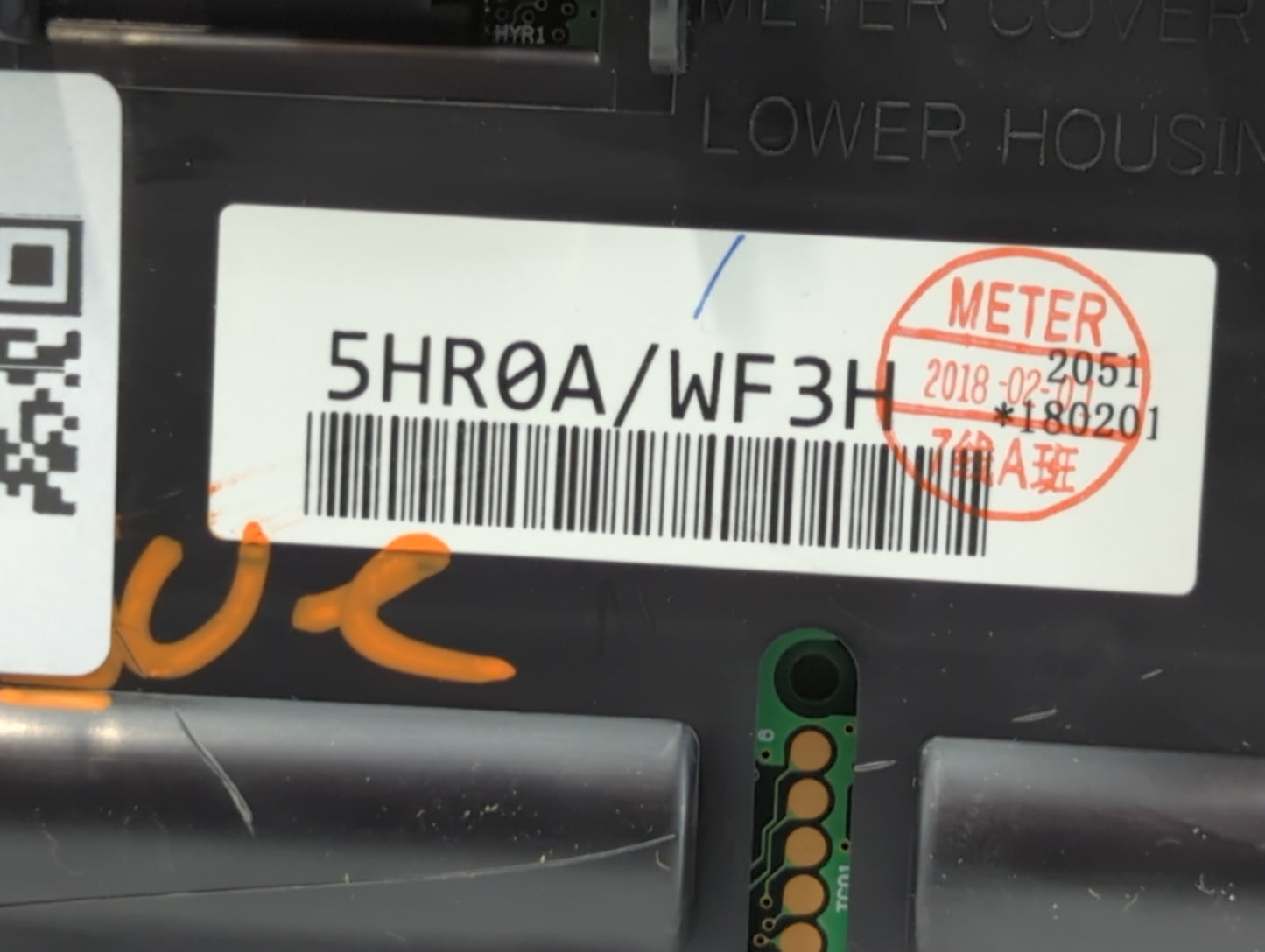 2018 Nissan Rogue Instrument Cluster Speedometer Gauges P/N:180201 WF3H, 5HR0A Fits OEM Used Auto Parts - Oemusedautoparts1.