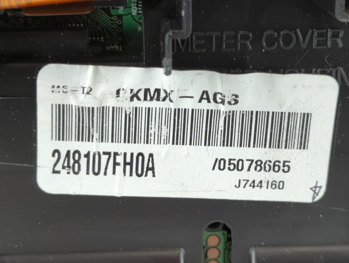 2018 Nissan Rogue Instrument Cluster Speedometer Gauges P/N:CKMX-AGS 248107FH0A Miles: Fits OEM Used Auto Parts - Oemusedaut