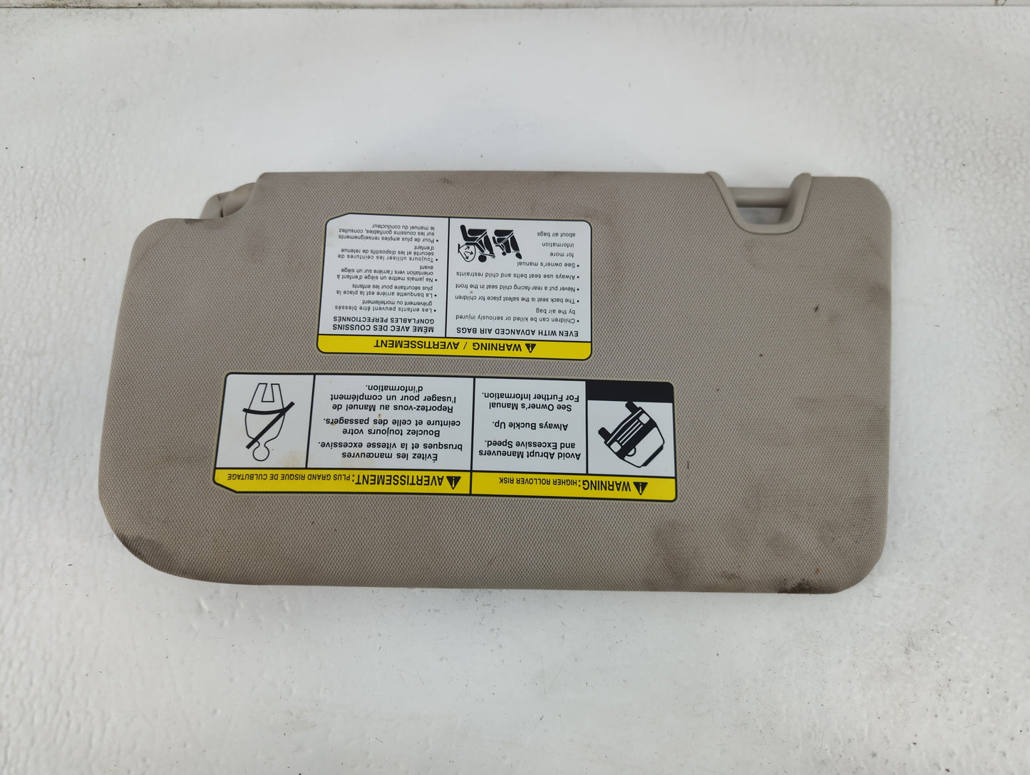 2018-2020 Nissan Rogue Sun Visor Shade Replacement Passenger Right Mirror Fits Fits 2018 2019 2020 OEM Used Auto Parts - Oem