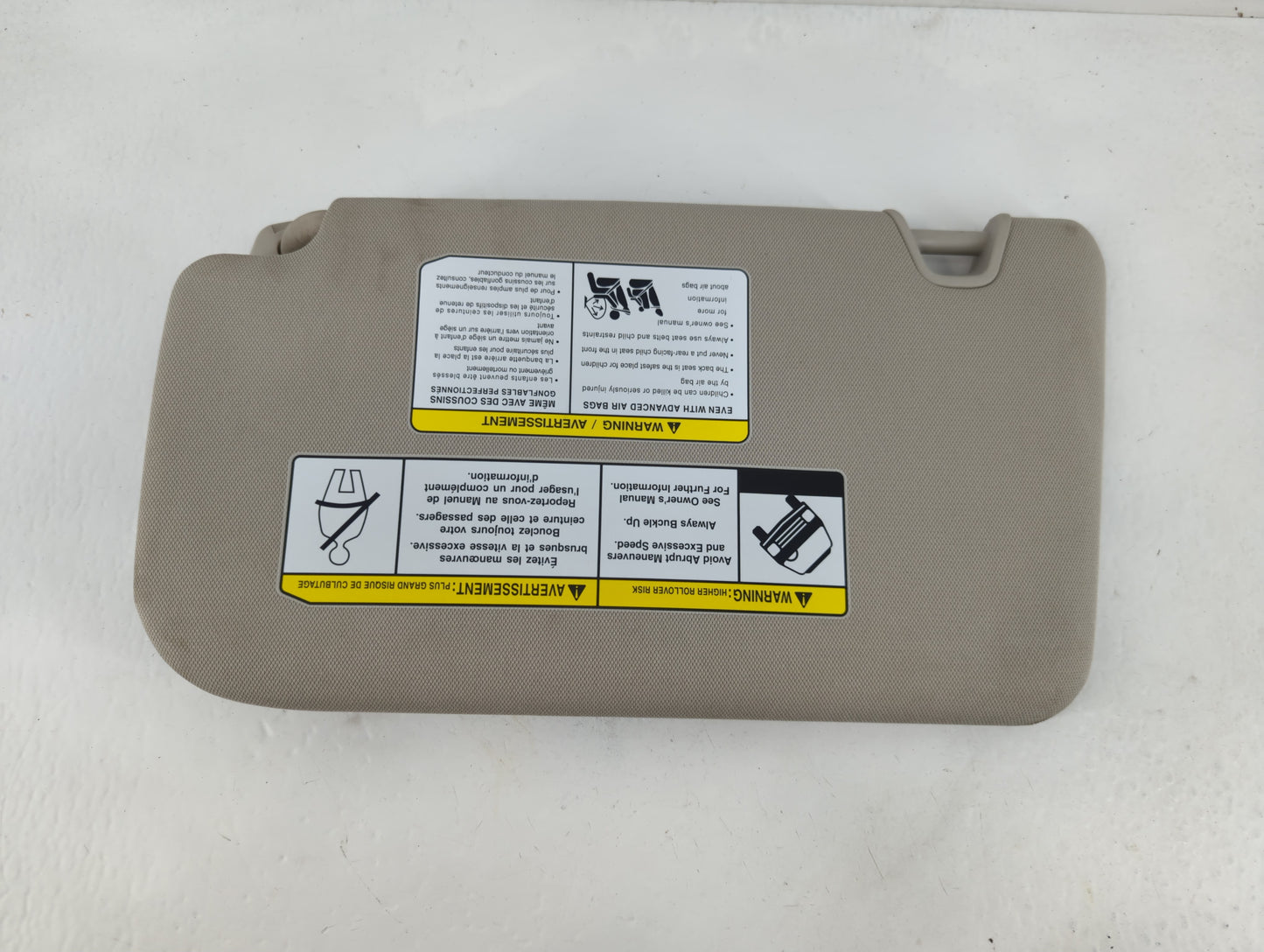 2018-2020 Nissan Rogue Sun Visor Shade Replacement Passenger Right Mirror Fits Fits 2018 2019 2020 OEM Used Auto Parts - Oem