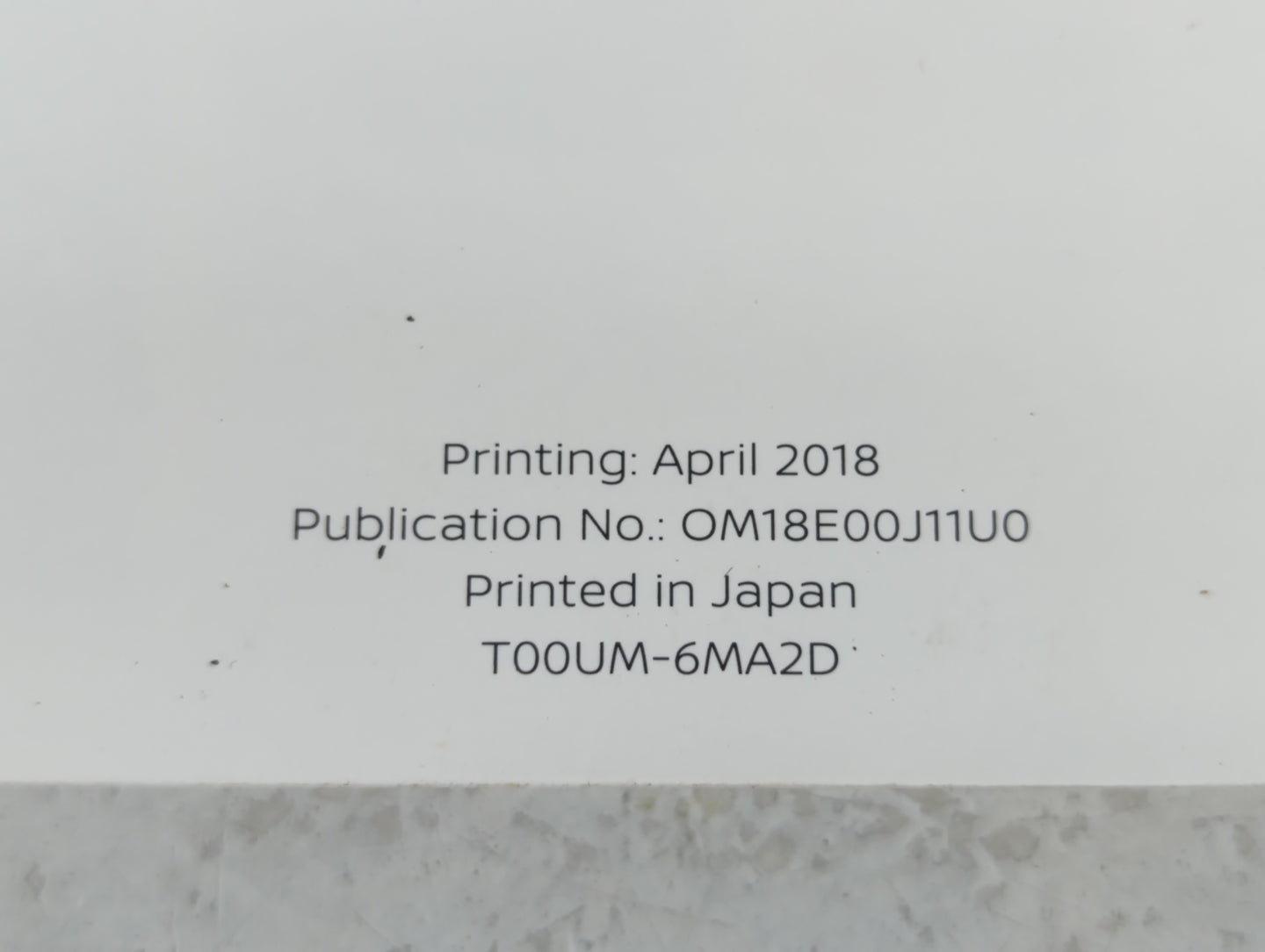2018 Nissan Rogue Sport Owners Manual Book Guide P/N:OM18E00J11U0 OEM Used Auto Parts - Oemusedautoparts1.com